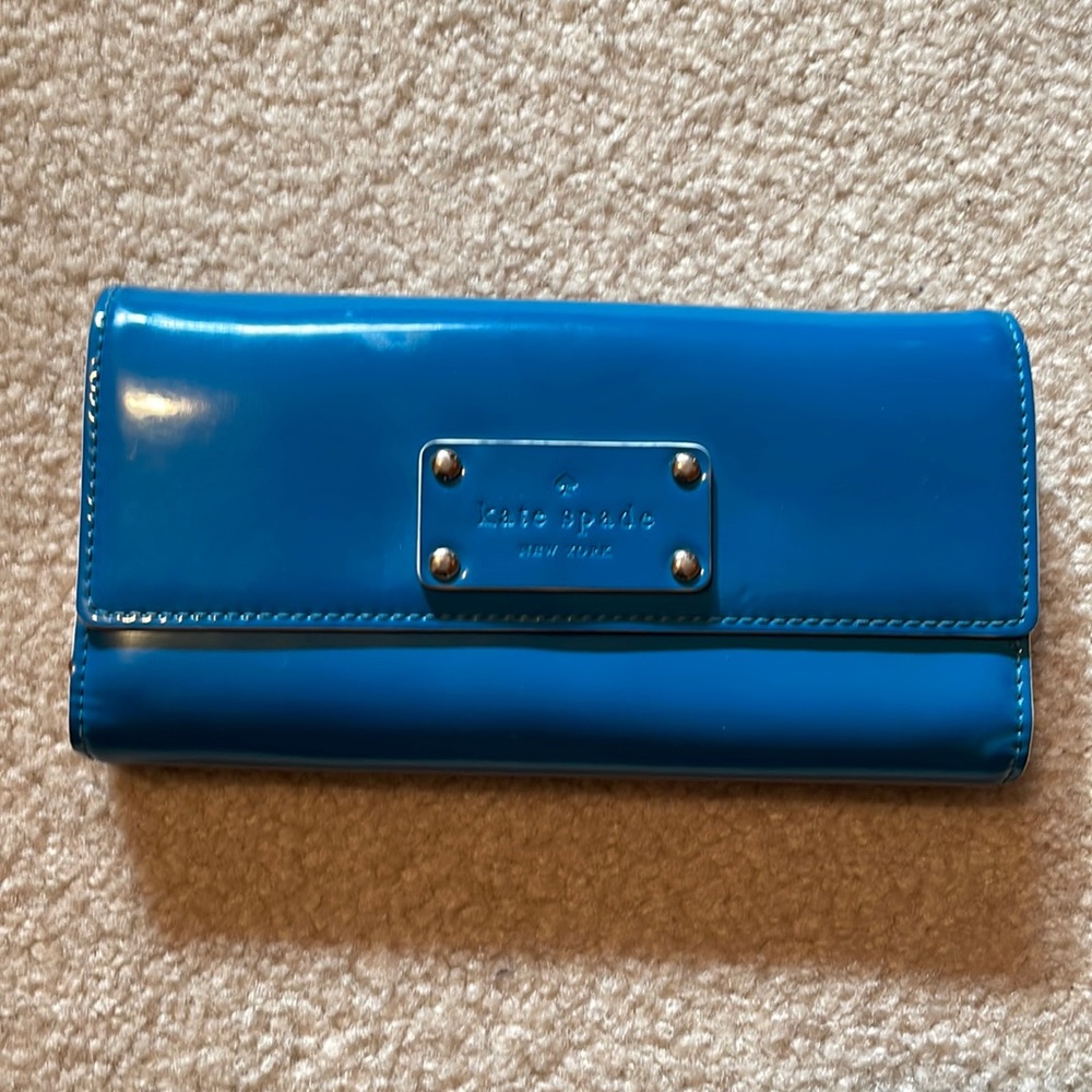 Turquoise Kate Spade billfold
